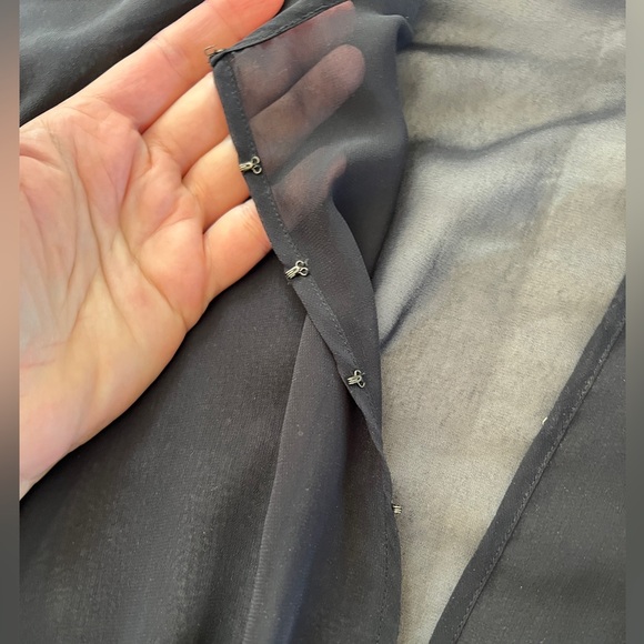 TORY BURCH Navy Blouse size 8 - Picture 5 of 14